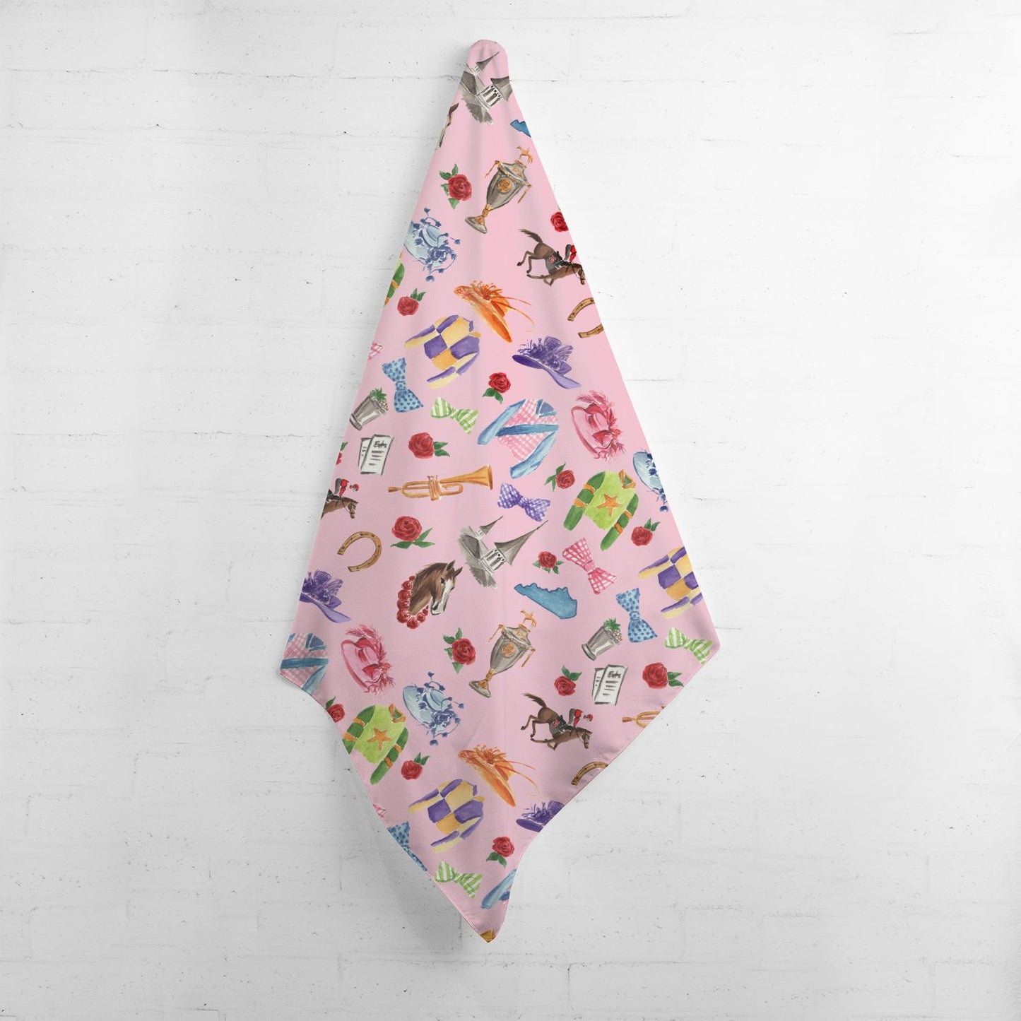 Kentucky Derby Pink - Bandana Scarf