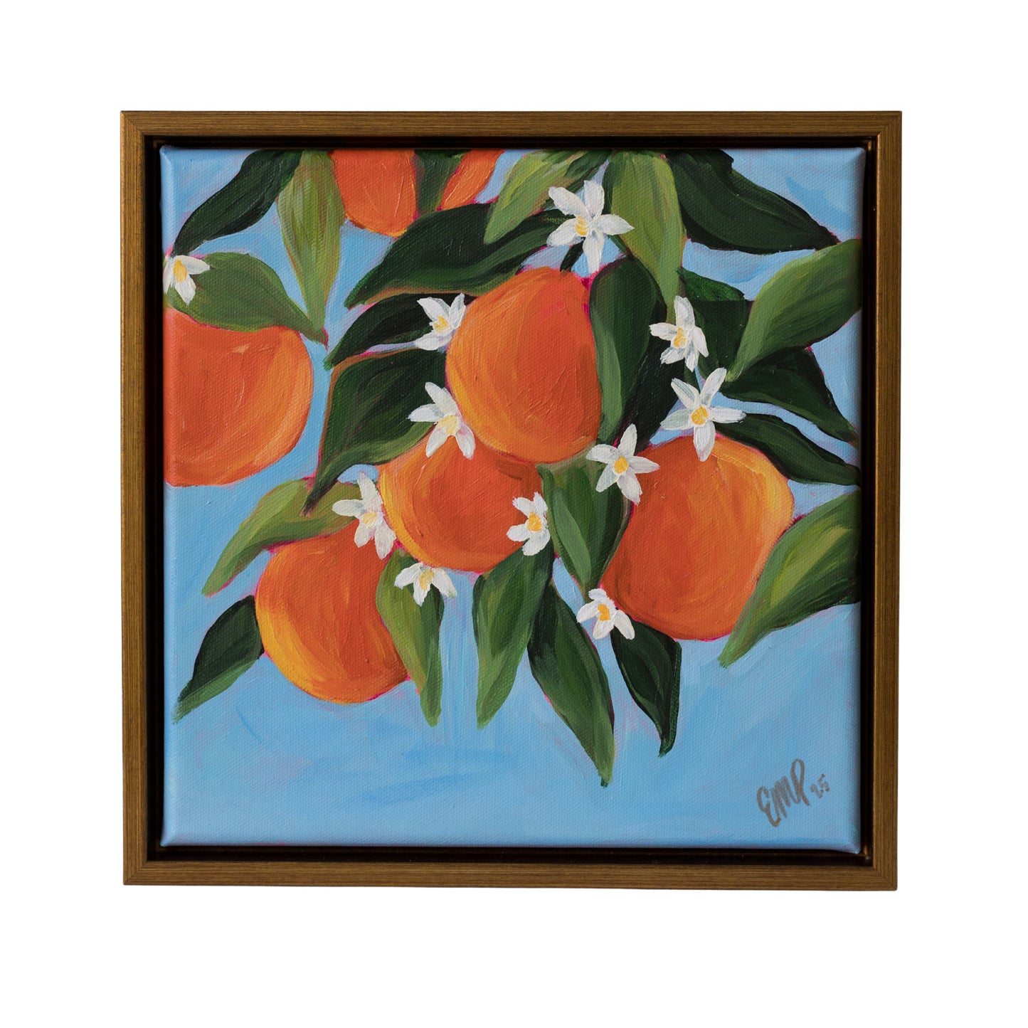 Oranges & Blossoms II - 10" by 10"