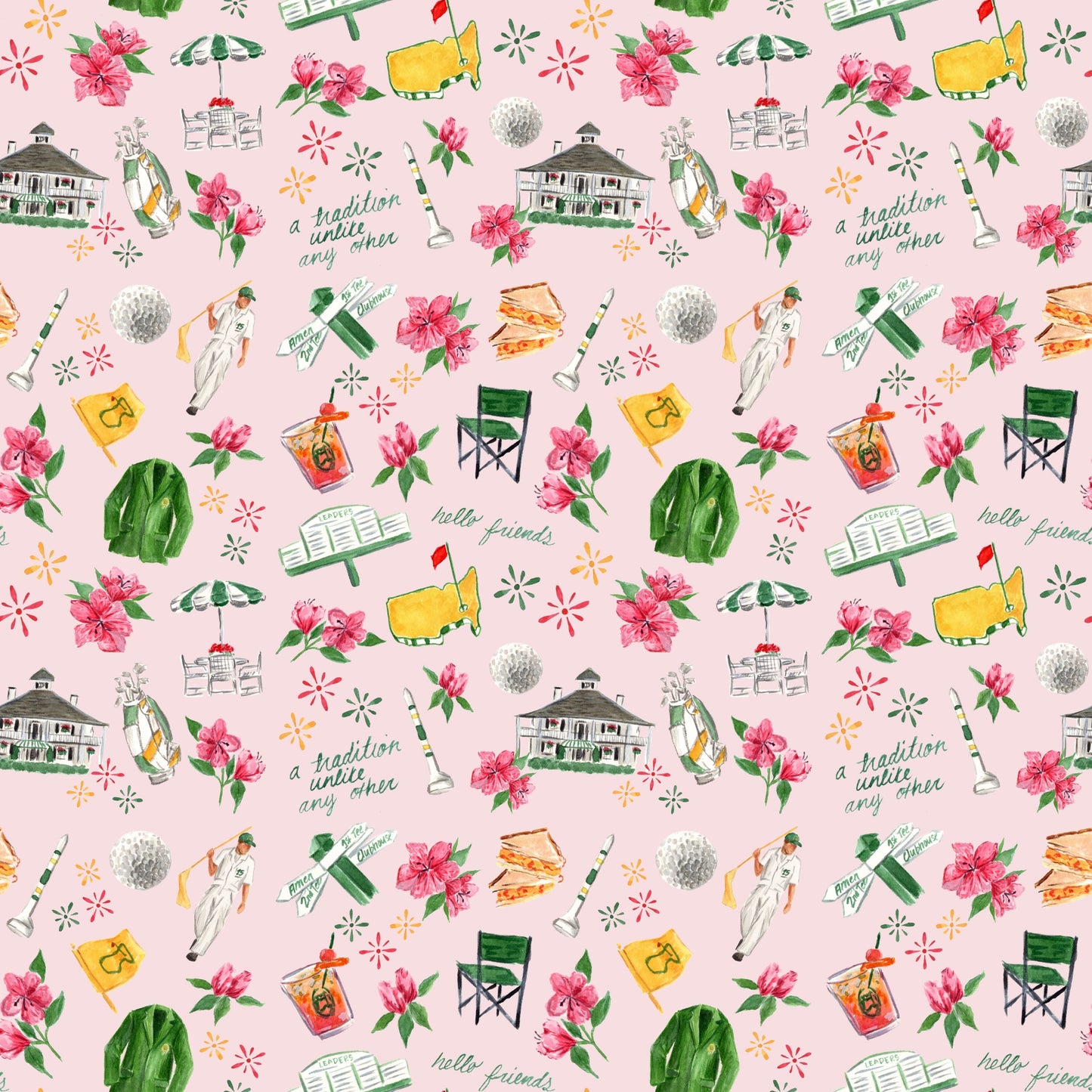 Augusta Pink Jersey Scrunchie