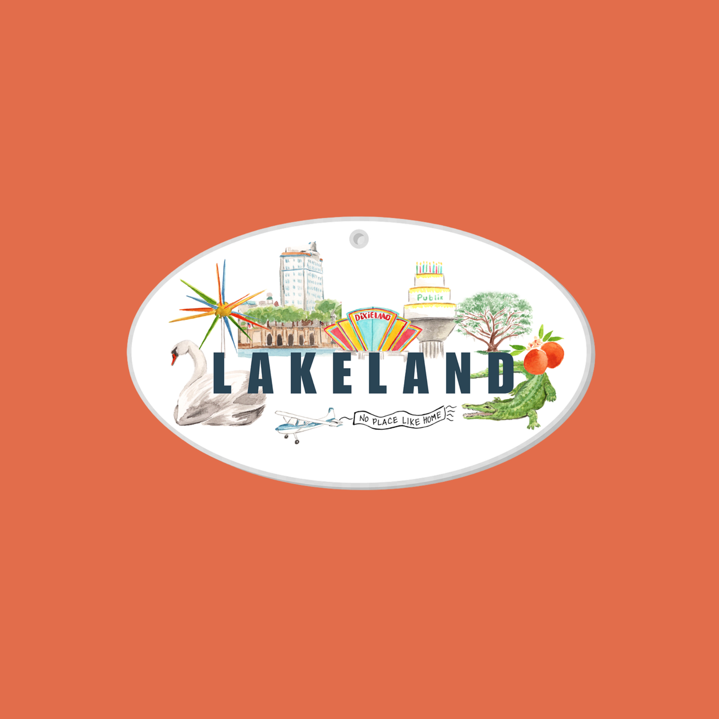 Lakeland Landmark Ornament (In Color)