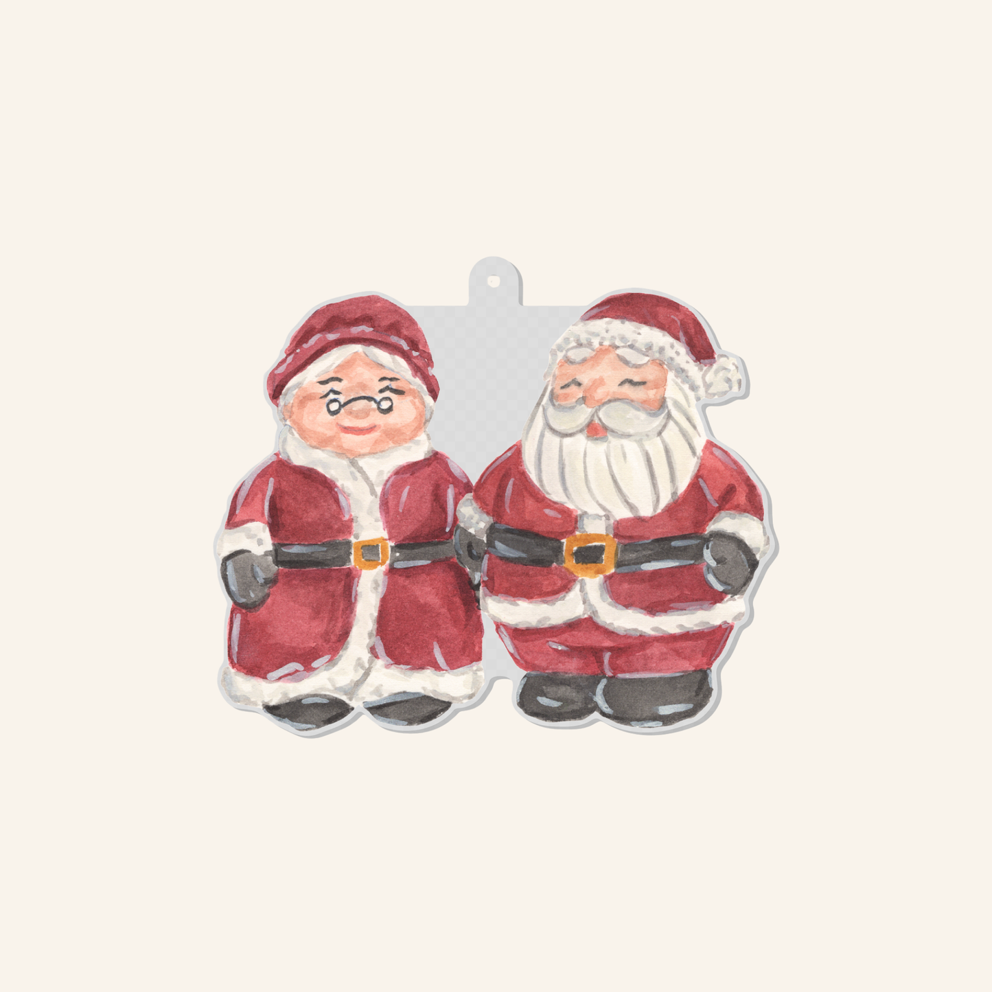 Mr & Mrs Claus Ornament