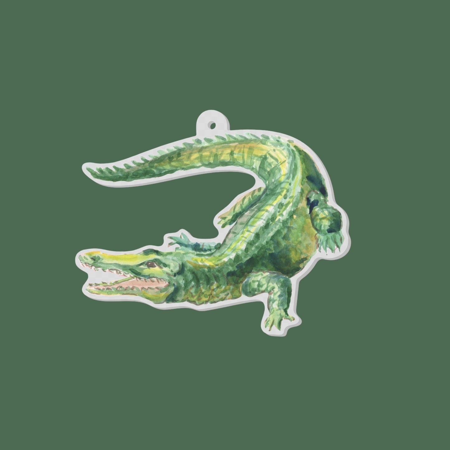 Acrylic Gator Ornament