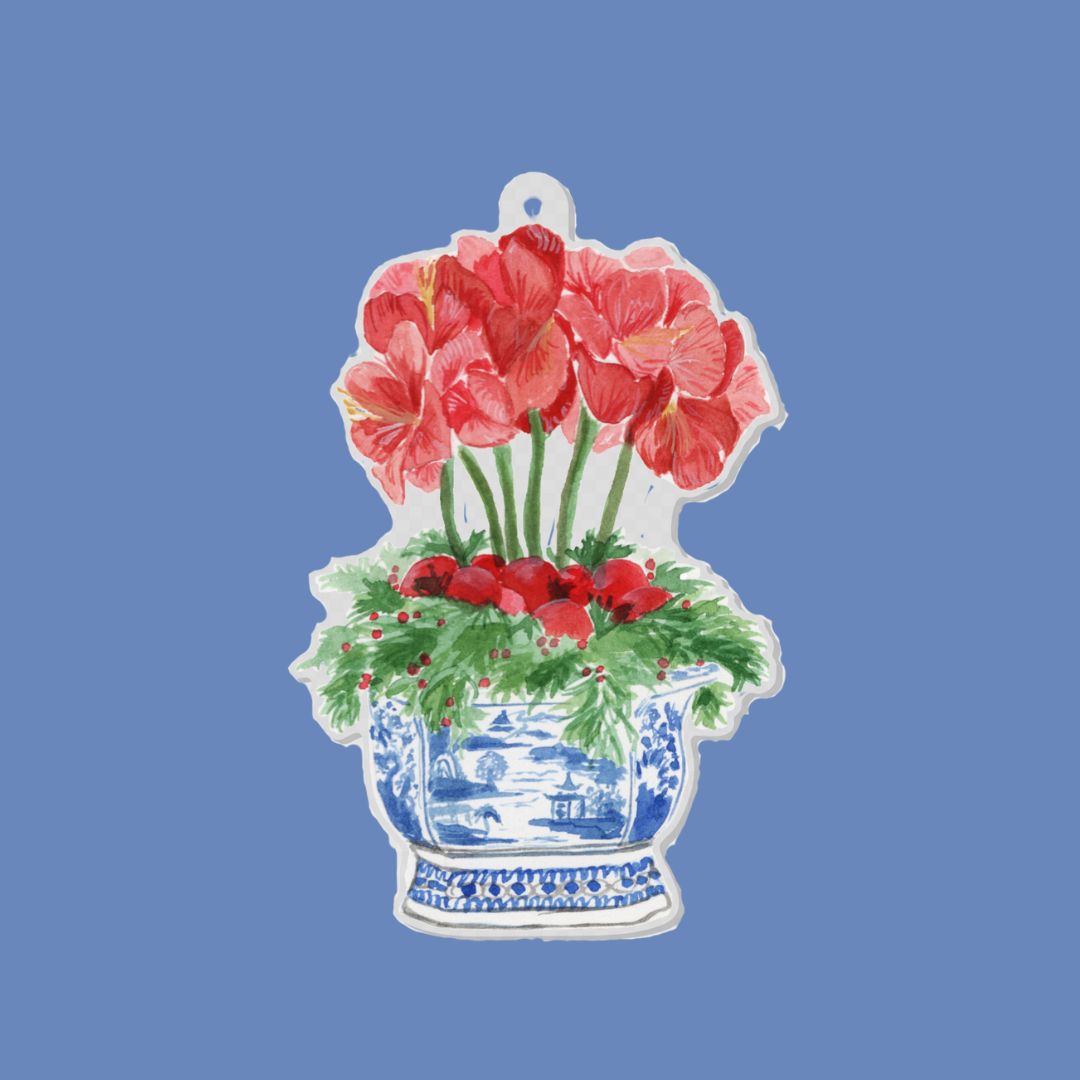 Amaryllis Acrylic Ornament