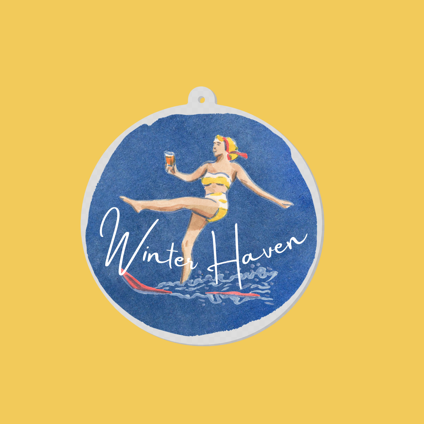 Winter Haven Skier Ornament