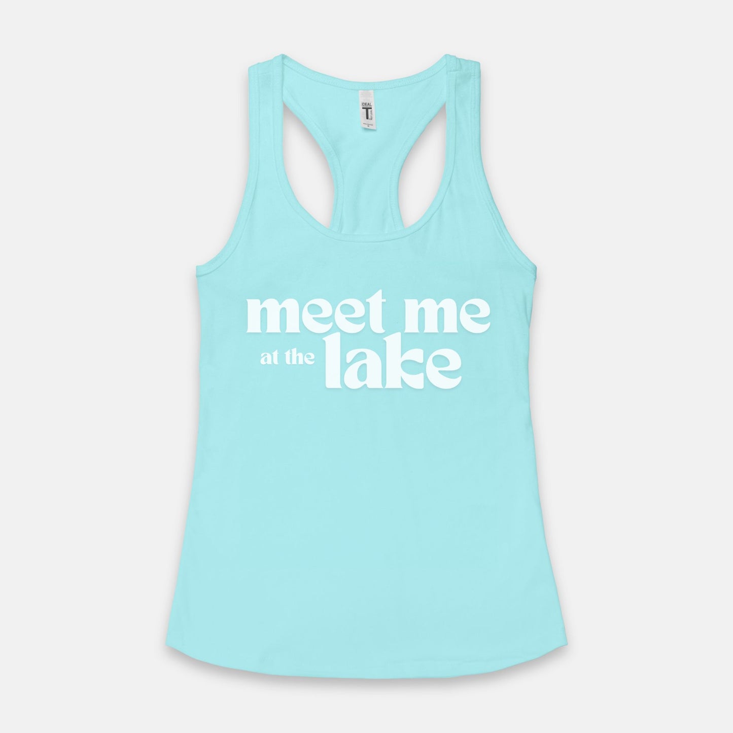 Meet Me at the Lake - Women's Racerback Tank Next Level 1533