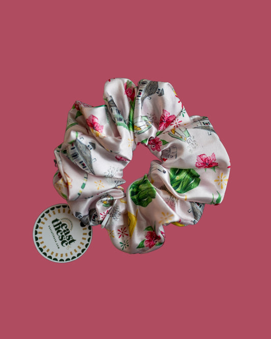 Augusta Pink Silk Scrunchie
