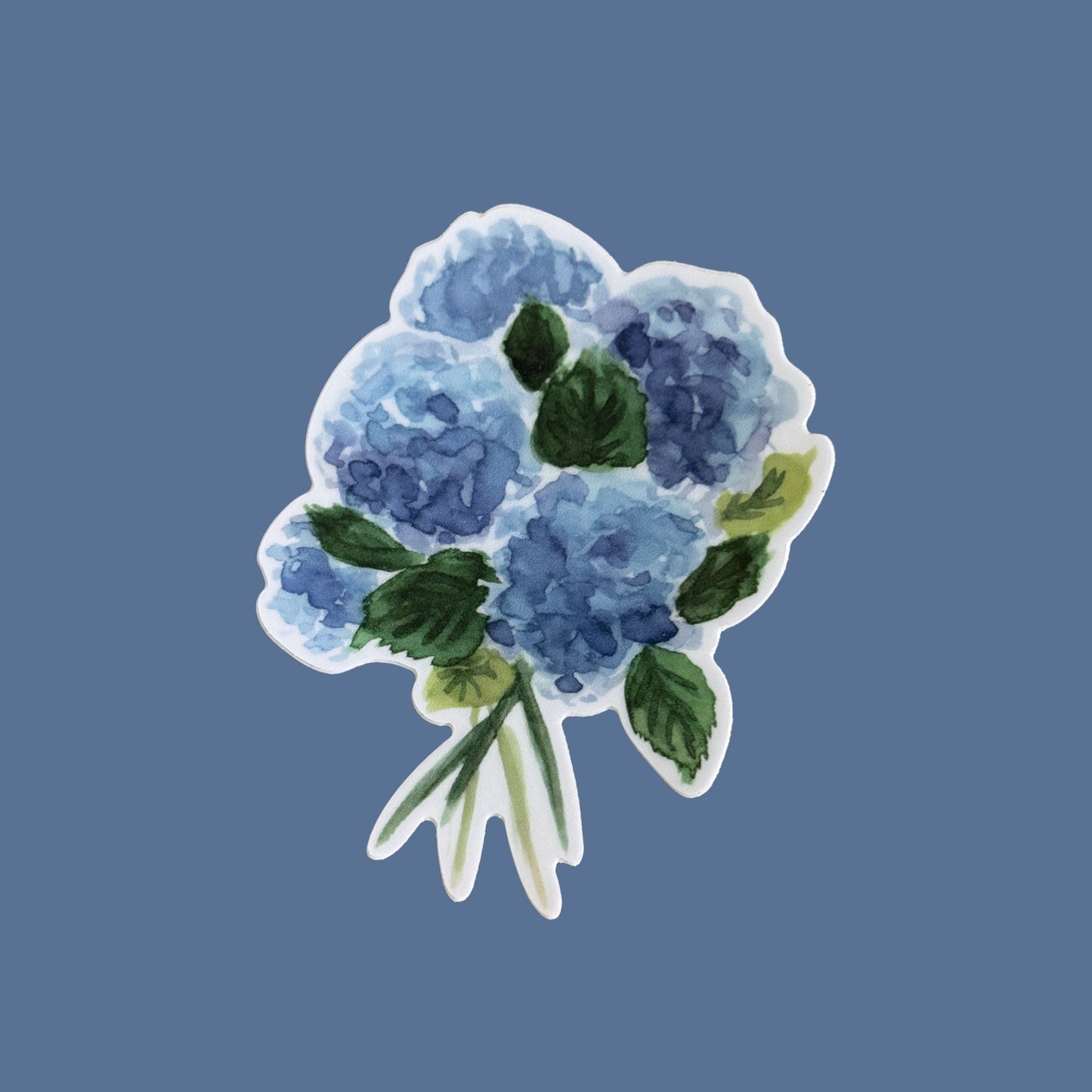 Watercolor Floral Stickers – Hydrangeas & Garden Bouquet Vinyl Stickers