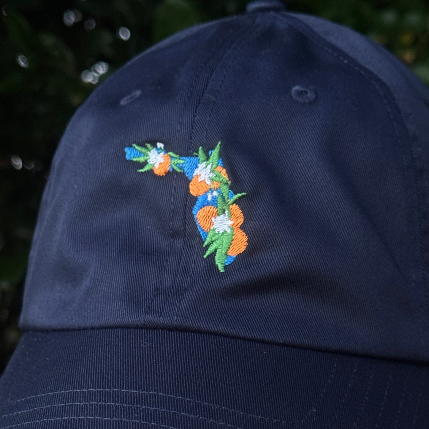 Navy Embroidered Florida Baseball Cap with Citrus - Under Armour®