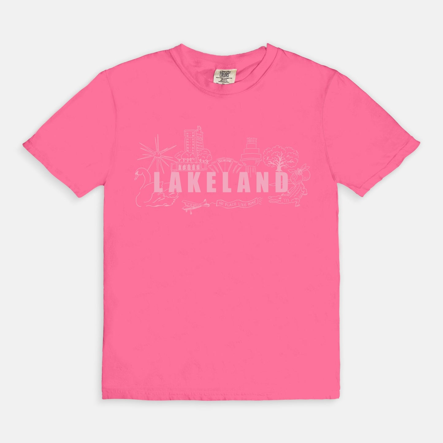 Lakeland Landmark Comfort Colors Tee 1717 Crunchberry