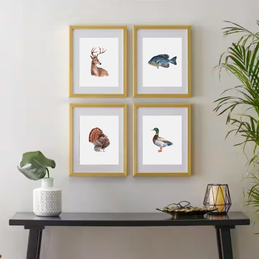 Wild Art Print 4 Pack