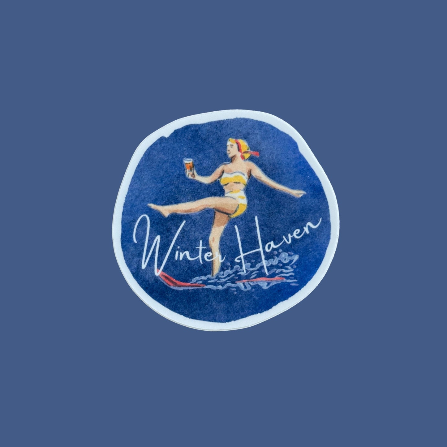 Winter Haven Stickers – Florida Local Landmark Waterproof Vinyl Stickers