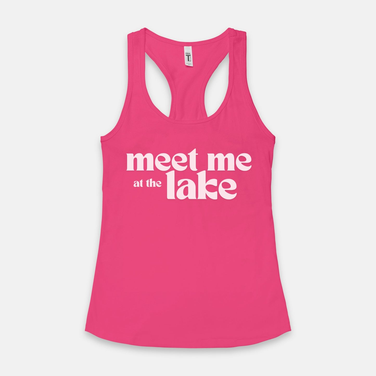 Meet Me at the Lake - Women's Racerback Tank Next Level 1533