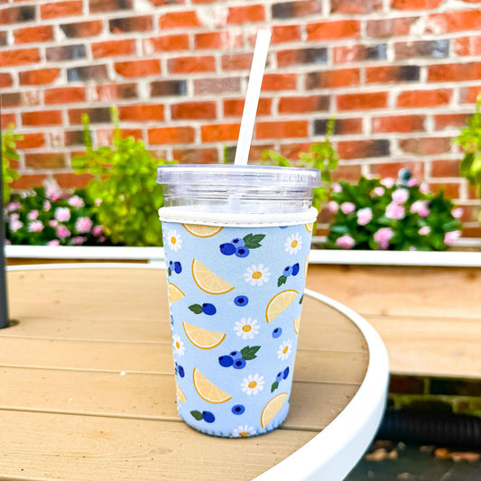 Blueberry Lemonade | Reusable Coffee Sleeve