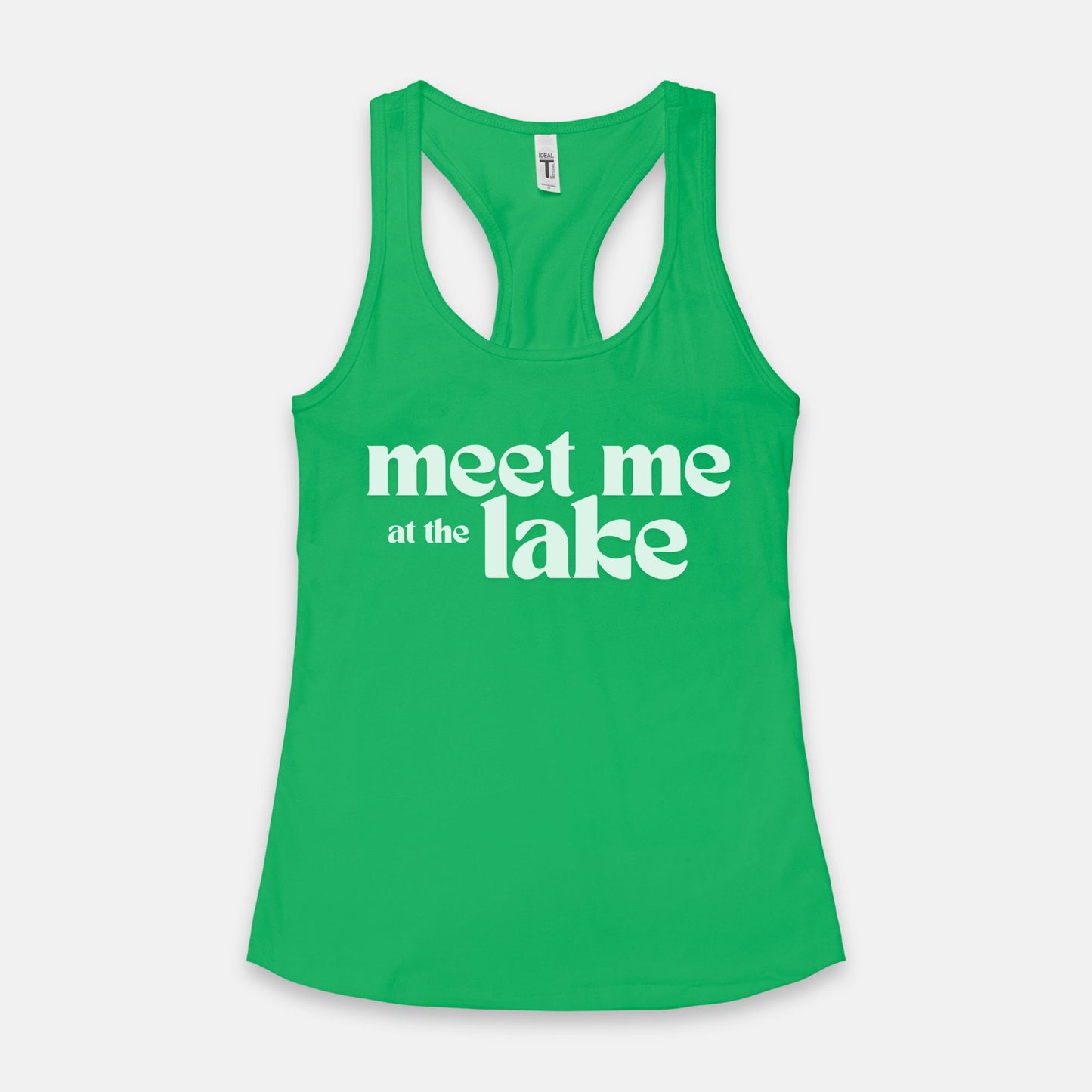 Meet Me at the Lake - Women's Racerback Tank Next Level 1533