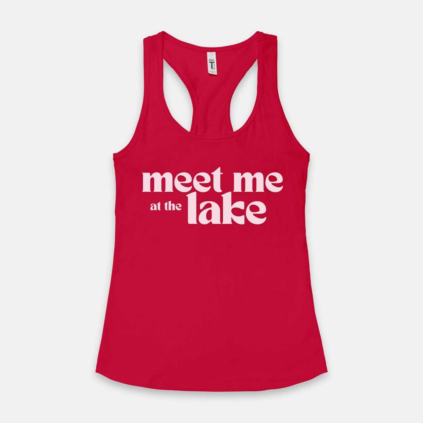 Meet Me at the Lake - Women's Racerback Tank Next Level 1533