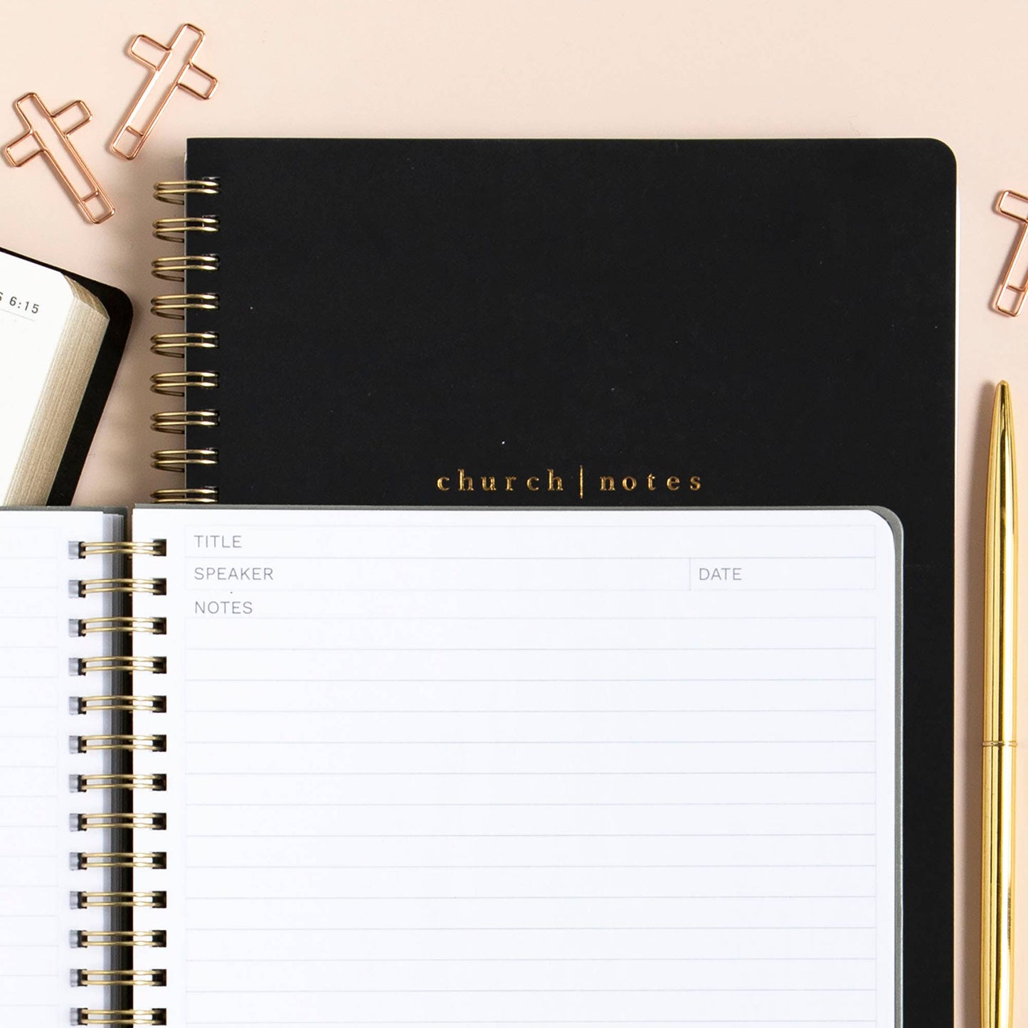 Church Notes Bible Reference Notebook with Maps (Black)