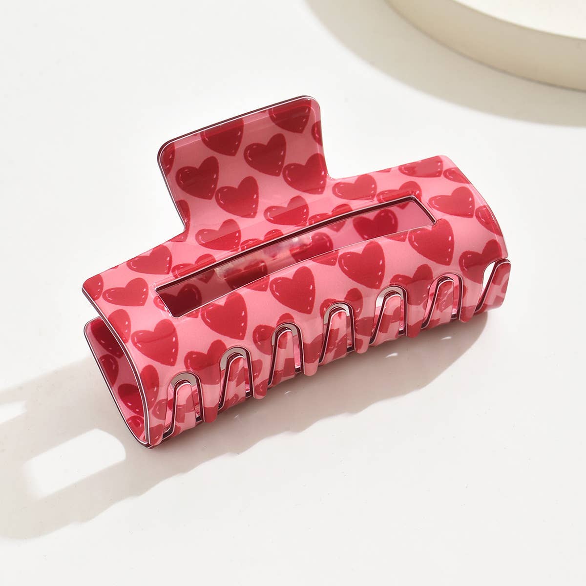 Rectangle Valentine Hair Clip