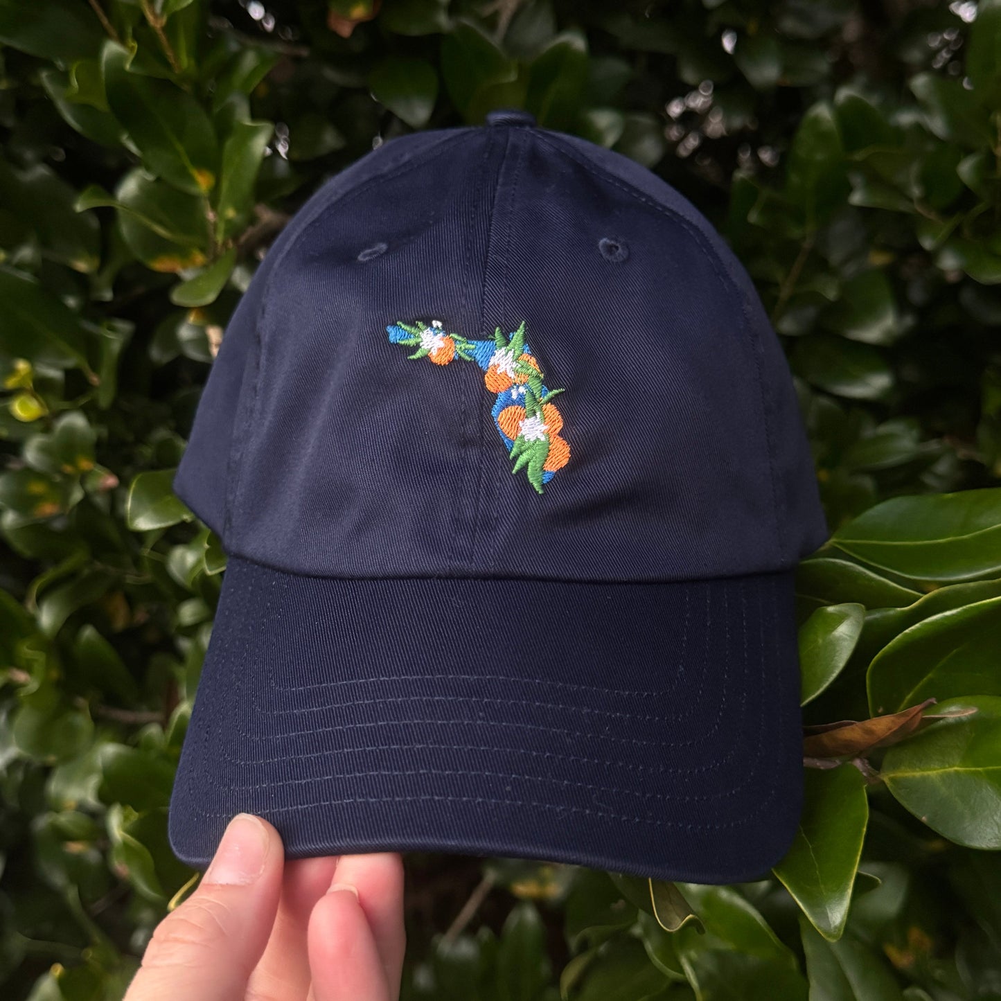 Navy Embroidered Florida Baseball Cap with Citrus - Under Armour®