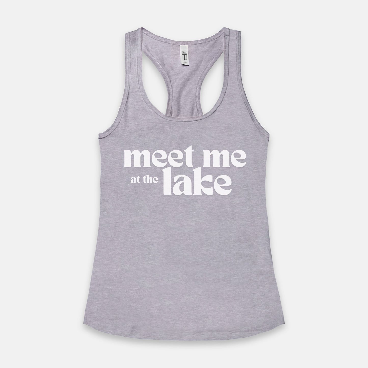 Meet Me at the Lake - Women's Racerback Tank Next Level 1533