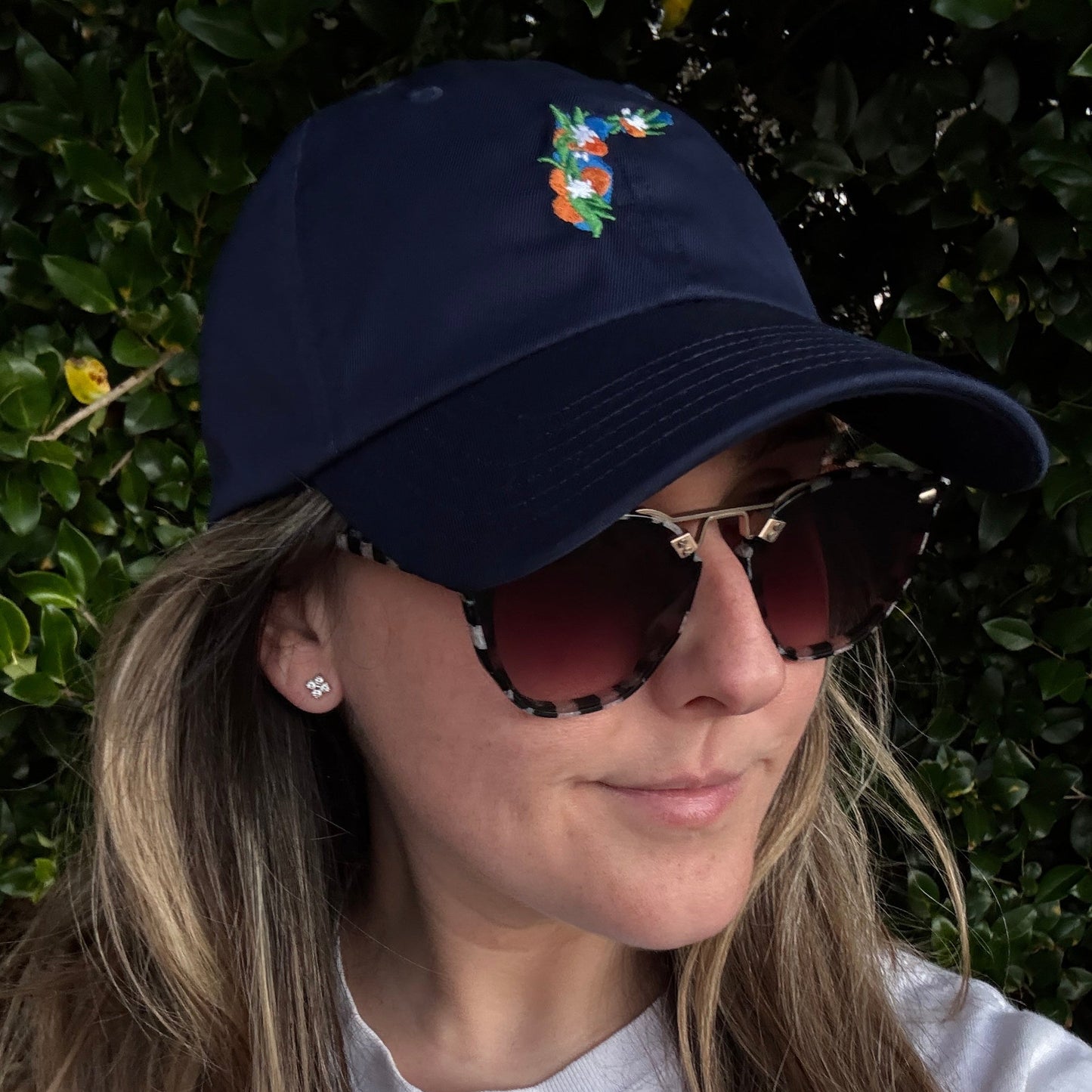 Navy Embroidered Florida Baseball Cap with Citrus - Under Armour®