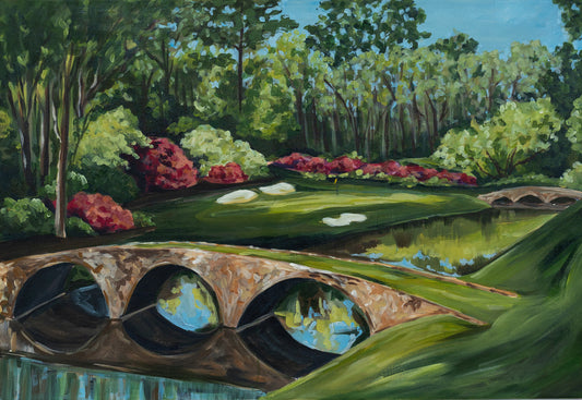 Amen Corner | Fine Art Golf Print | Augusta-Inspired Landscape Painting by Emily Plank