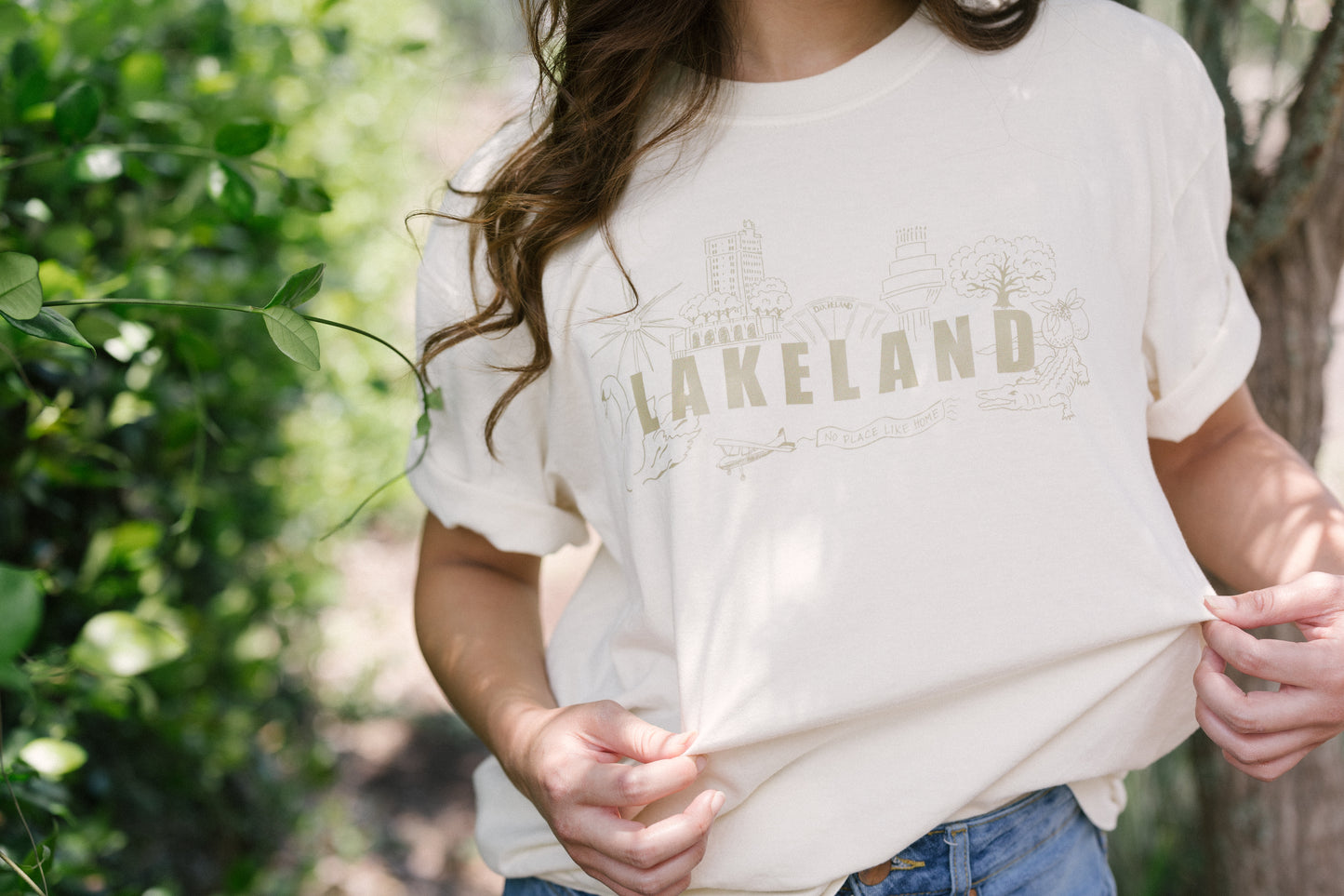 Lakeland Landmark Comfort Colors Tee 1717 IVORY