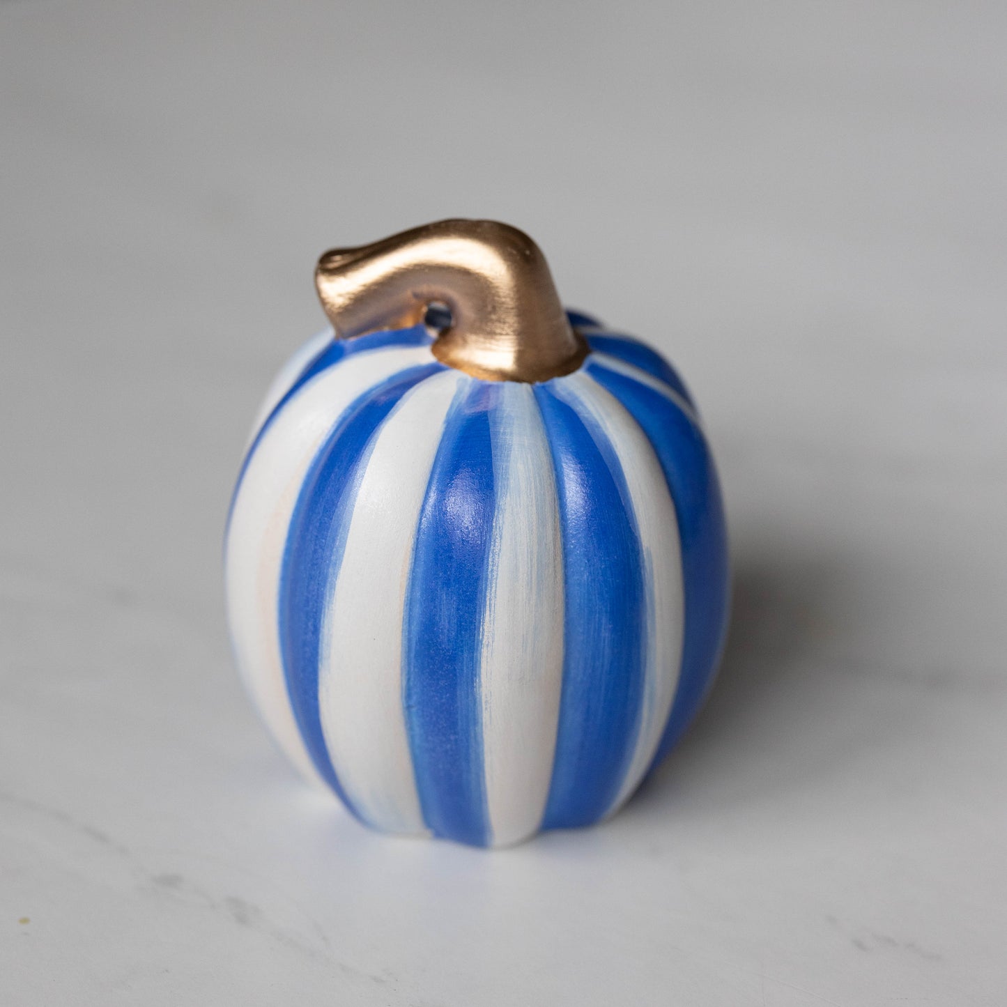 Hand Painted Ceramic Pumpkins - Blues