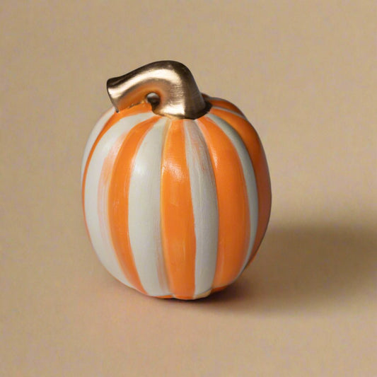 Hand Painted Ceramic Pumpkins - Oranges