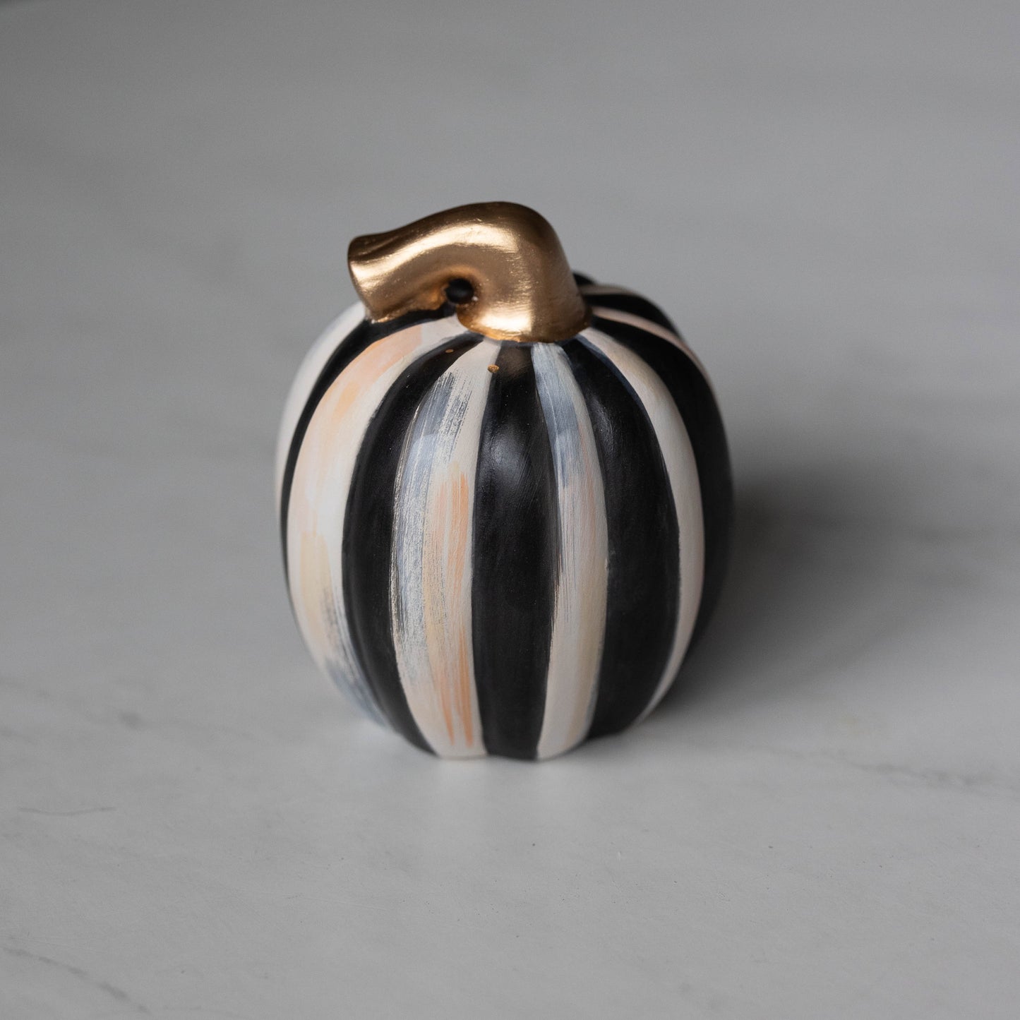 Hand Painted Ceramic Pumpkins - Black