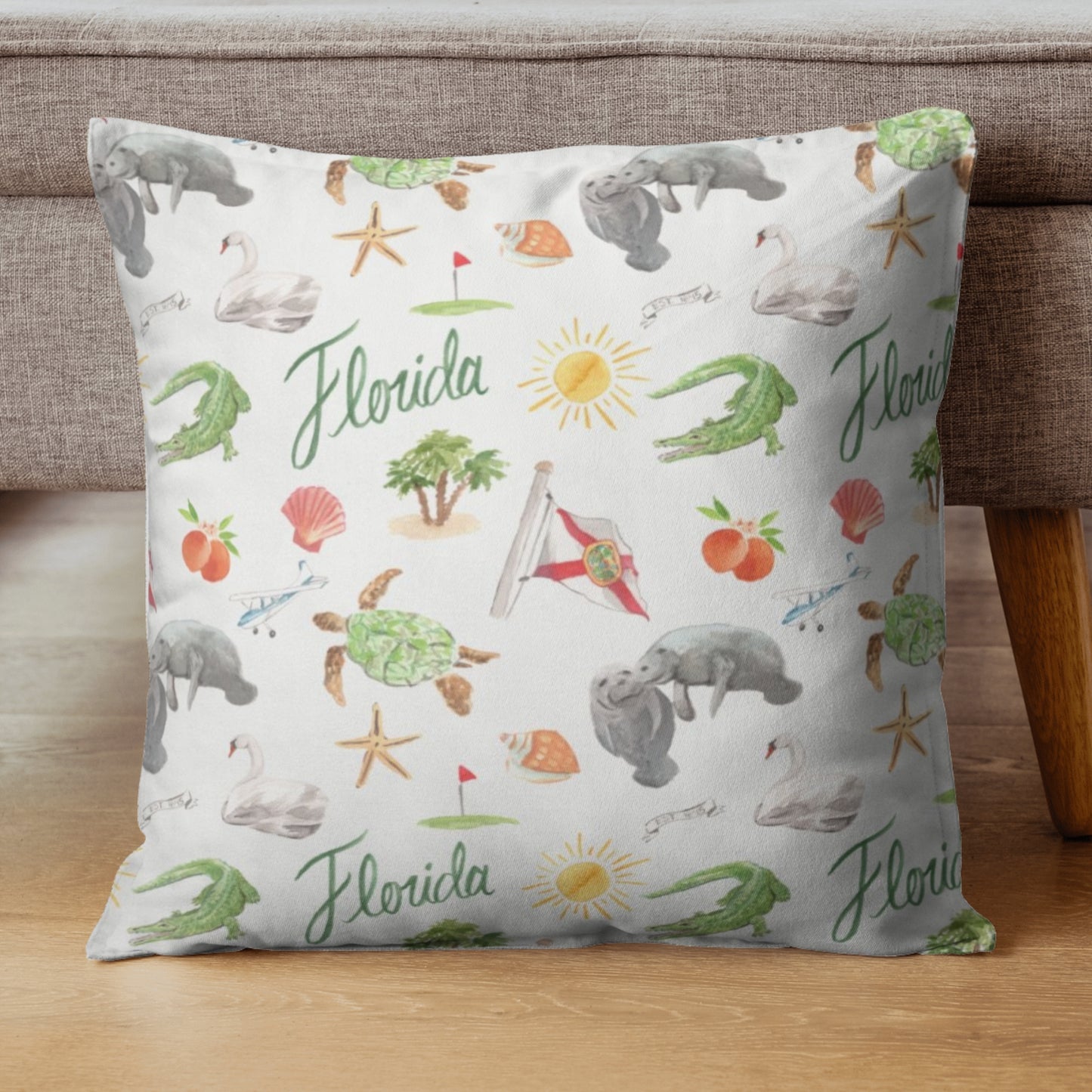 Florida Pattern Artisan Pillow Case 24 Inch