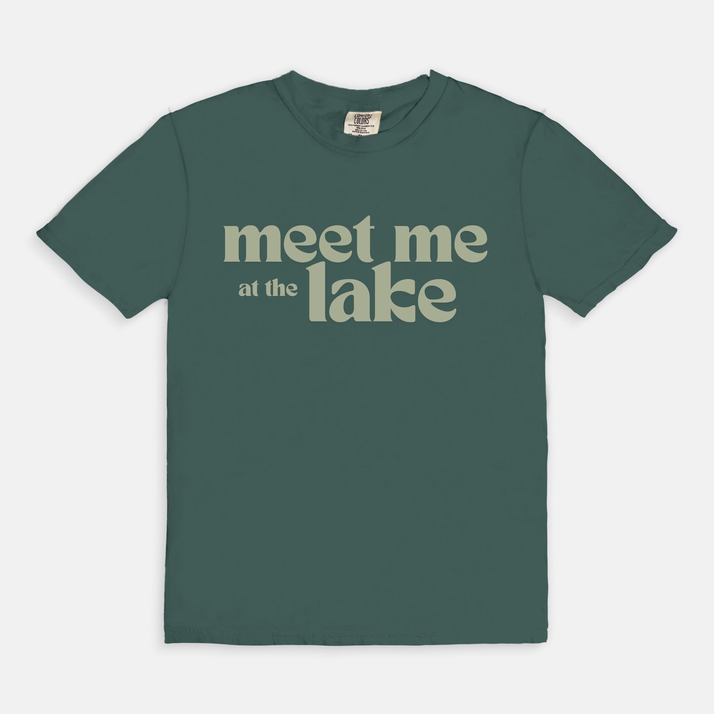 Meet me at the Lake Comfort Colors Tee 1717 - Blue Spruce