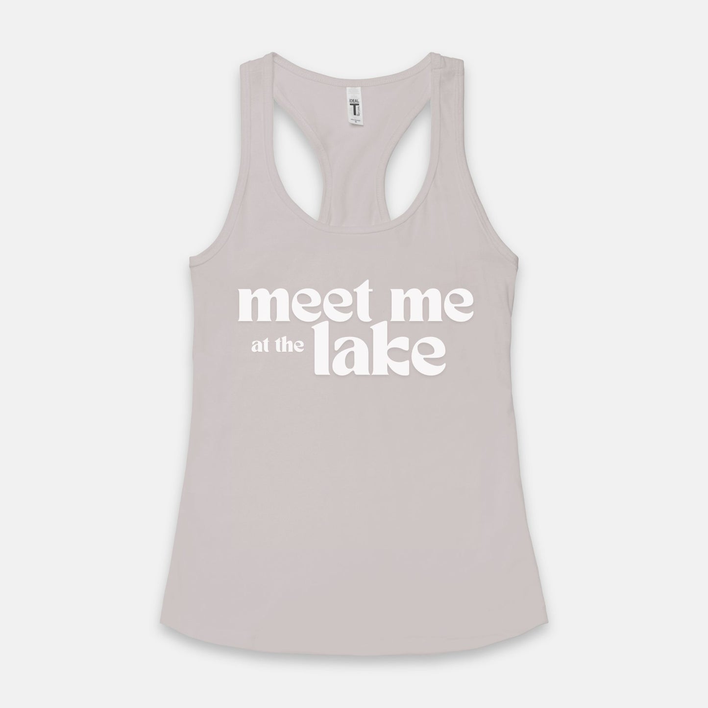 Meet Me at the Lake - Women's Racerback Tank Next Level 1533