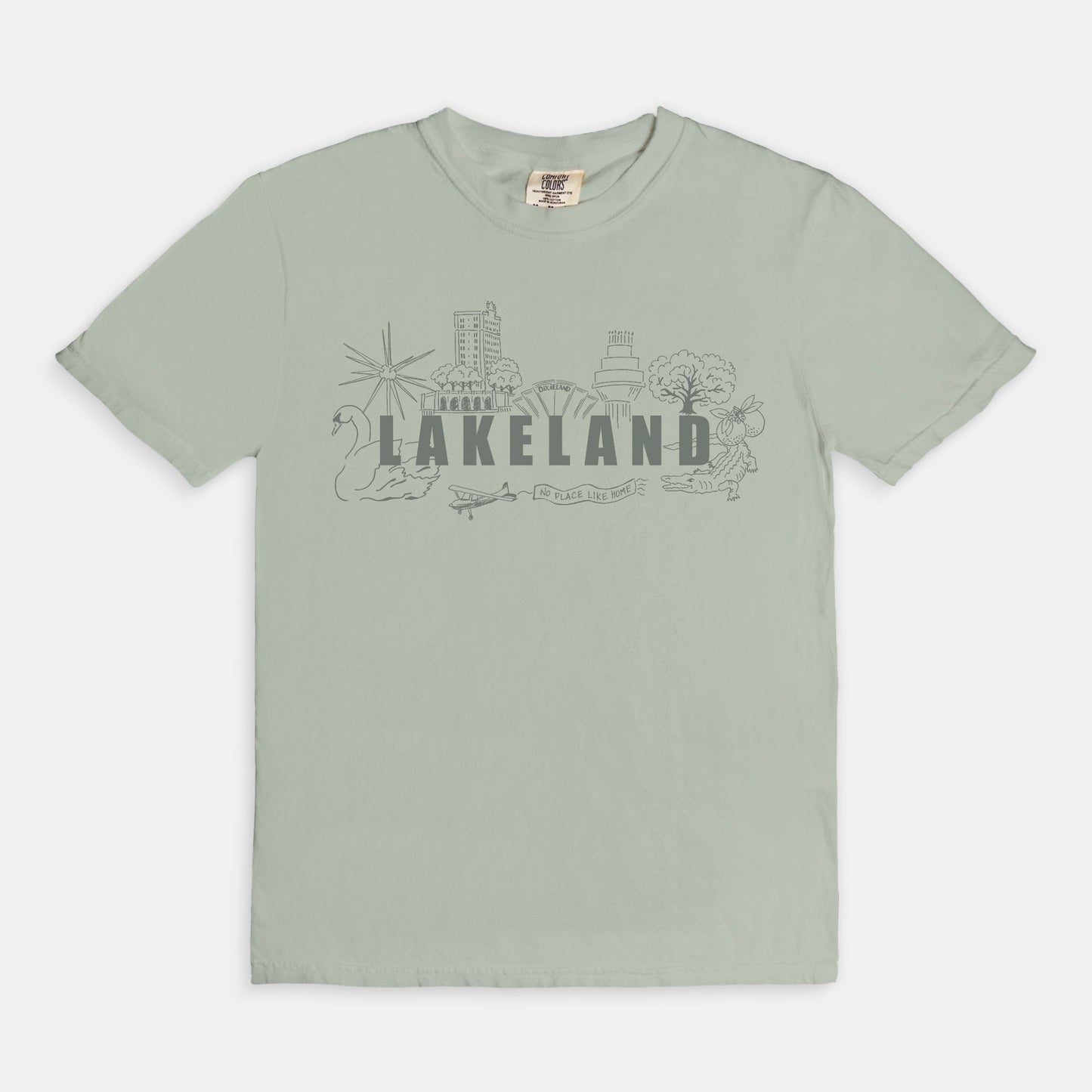 Lakeland Landmark Comfort Colors Tee 1717 BAY