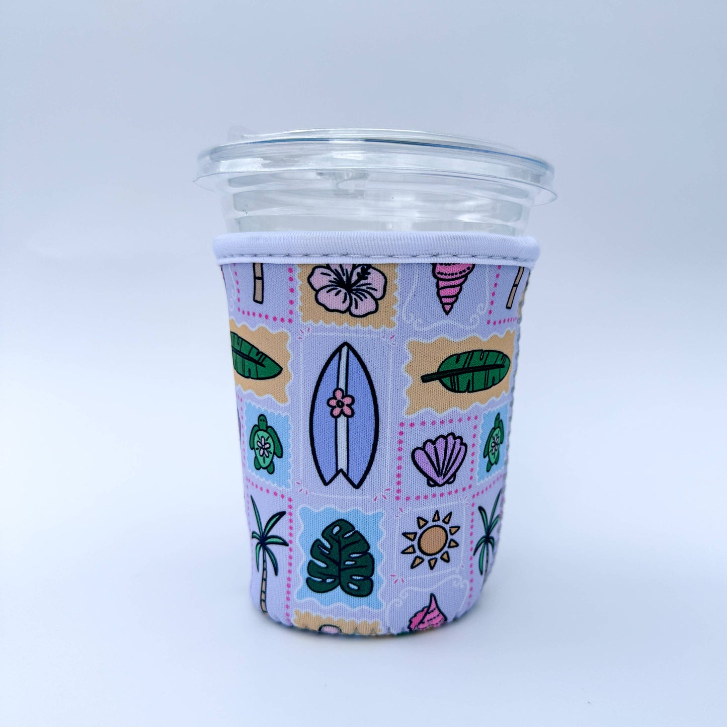 Coastal Coffee Cup Sleeve – Reusable Drink Coozie
