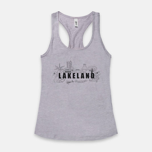 Lakeland Landmark Women's Racerback Tank Next Level 1533